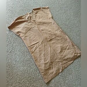 Madewell pinstripe dress (cream & white)